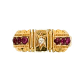 Ruby & Diamond Gypsy Ring