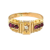 Ruby & Diamond Gypsy Ring