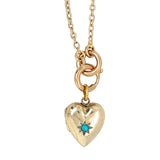 Turquoise Heart Locket Necklace