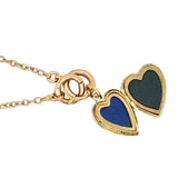 Turquoise Heart Locket Necklace