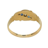 Diamond & Sapphire Gypsy Ring