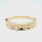 Gold Engraved Bangle