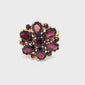 Garnet Cluster Ring