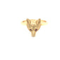 Gold Fox Head Ring