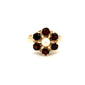 Pearl & Garnet Cluster Ring