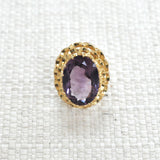 amethyst statement ring