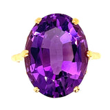 Vintage amethyst statement ring