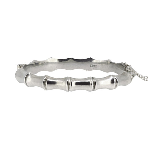 Silver 'Bamboo' Bangle