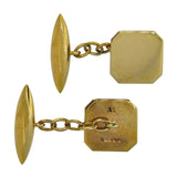 Gold Square Cuff Links