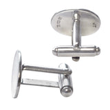 Silver Oval Cufflinks
