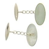 White Enamel Cufflinks