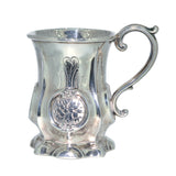 antique silver christening cup