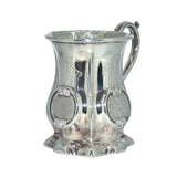 silver christening mug