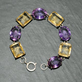Citrine & Amethyst Bracelet
