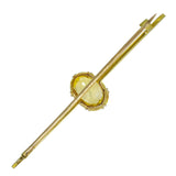 Yellow Sapphire Bar Brooch
