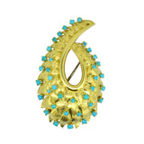 Vintage Turquoise Brooch