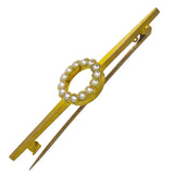 Pearl Bar Brooch
