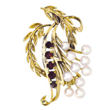 vintage pearl brooch