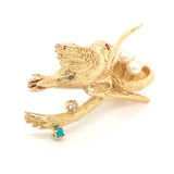 Bird & Nest Brooch