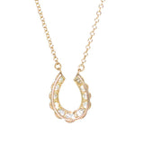 Diamond Horse Shoe Necklace