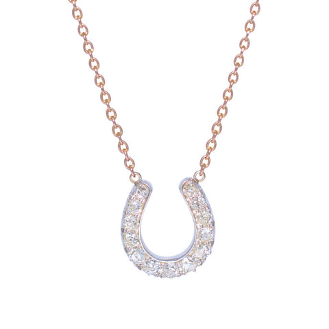 Diamond Horse Shoe Pendant