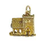 gold church charm