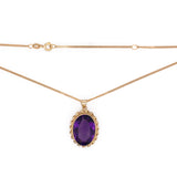 Amethyst Pendant Necklace