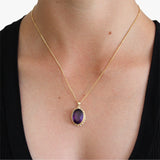 Amethyst Pendant Necklace