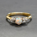 Opal & Diamond Ring