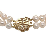 Pearl Bracelet with Diamond & Sapphire Clasp