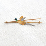 Flying Pheasant Brooch