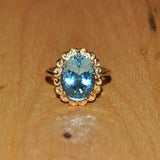 Aquamarine Cocktail Ring