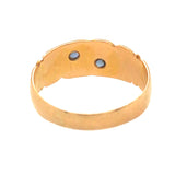 Pearl & Sapphire Gold Band