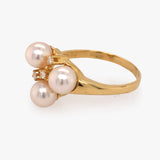 Pearl & Diamond Cluster Ring