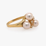Pearl & Diamond Cluster Ring