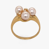 Pearl & Diamond Cluster Ring