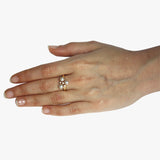 Pearl & Diamond Cluster Ring