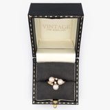 Pearl & Diamond Cluster Ring