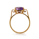 Emerald Cut Amethyst Ring
