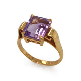 Emerald Cut Amethyst Ring