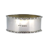 hallmarked silver napkin ring