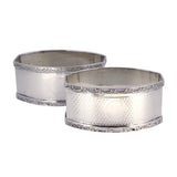 pair of silver napkin rings