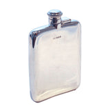 vintage silver hip flask