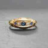 Sapphire & Diamond Ring