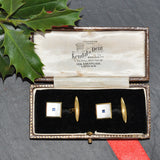 Mother of Pearl & Sapphire Cufflinks