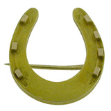 Antique 18ct yellow gold horseshoe brooch circa 1890.