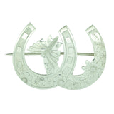 Victorian Silver Horse Shoe Brooch