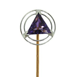 Amethyst Tie Pin