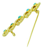 Turquoise Bar Brooch