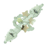 Silver with gold onlay fancy brooch, hallmarked and dated Birmingham 1914.